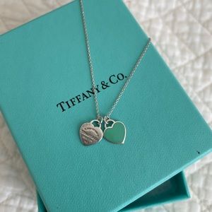 Tiffany Blue® Double Heart Tag Pendant